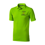 Polo met korte mouwen van katoen in piqué 200 g/m² Elevate Life kleur neon groen
