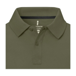 Polo met korte mouwen van katoen in piqué 200 g/m² Elevate Life kleur olijfgroen weergave detail 1