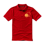 Polo met korte mouwen van katoen in piqué 200 g/m² Elevate Life weergave zeefdruk