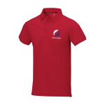 Polo met korte mouwen van katoen in piqué 200 g/m² Elevate Life weergave zeefdruk