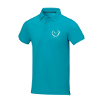Polo met korte mouwen van katoen in piqué 200 g/m² Elevate Life weergave zeefdruk