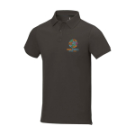 Polo met korte mouwen van katoen in piqué 200 g/m² Elevate Life weergave zeefdruk