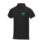 Polo met korte mouwen van katoen in piqué 200 g/m² Elevate Life weergave zeefdruk
