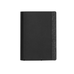 Portemonnee van polyester met tracker verbonden met Find My kleur zwart