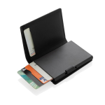 Portemonnee van polyester met tracker verbonden met Find My kleur zwart zesde weergave