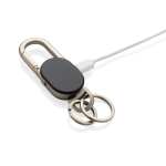 Sleutelhanger met oplaadbare locator compatibel met Find My kleur zwart derde weergave