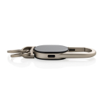 Sleutelhanger met oplaadbare locator compatibel met Find My kleur zwart vierde weergave