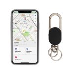 Sleutelhanger met oplaadbare locator compatibel met Find My kleur zwart zevende weergave