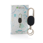 Sleutelhanger met oplaadbare locator compatibel met Find My kleur zwart weergave met doos
