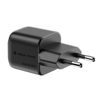 Dubbele oplader van gerecycled plastic met Europese stekker 20W kleur zwart tweede weergave