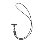 Kabel met milieuvriendelijk snoer voor mobiel met 3 oplaadpoorten kleur grijs met afdrukgebied