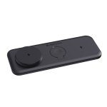Magnetische 3-in-1 oplader met draadloos magnetisch laden 15W kleur zwart vierde weergave