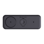Magnetische 3-in-1 oplader met draadloos magnetisch laden 15W kleur zwart achtste weergave