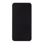 Powerbank van gerecycled plastic met indicator 10.000 mAh kleur zwart tweede weergave