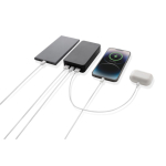 Milieuvriendelijke powerbank van 20.000 mAh met 3 oplaadpoorten kleur zwart vijfde weergave