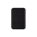 Draadloze magnetische powerbank van gerecycled plastic 5.000 mAh kleur zwart vierde weergave