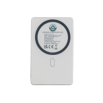 Powerbank met magnetische draadloze oplading en indicator 5.000 mAh kleur zilver derde weergave