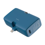 Powerbank van gerecycled plastic met laadindicator en 20W kleur blauw weergave 11