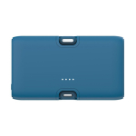 Powerbank van gerecycled plastic met laadindicator en 20W kleur blauw zesde weergave