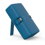 Powerbank van gerecycled plastic met laadindicator en 20W kleur blauw negende weergave