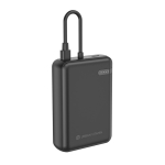 Powerbank met dubbele gelijktijdige lading met vermogen van 20W kleur zwart