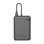 Powerbank met dubbele gelijktijdige lading met vermogen van 20W kleur zwart tweede weergave