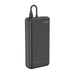 Milieuvriendelijke powerbank voor 2 apparaten met laadindicator 20W kleur zwart