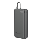 Milieuvriendelijke powerbank voor 2 apparaten met laadindicator 20W kleur zwart derde weergave