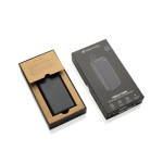 Milieuvriendelijke powerbank voor 2 apparaten met laadindicator 20W kleur zwart weergave met doos