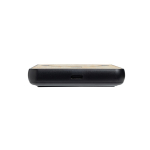 Magnetische bamboe powerbank met draadloos opladen 5.000 mAh kleur zwart vierde weergave
