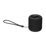 Speaker van gerecyclede materialen met ingebouwde microfoon kleur zwart derde weergave