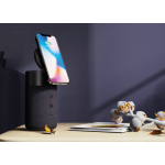 Milieuvriendelijke speaker met hoogwaardig geluid en 10W subwoofer kleur zwart sfeer weergave