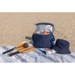 Koelbox met stevige bovenhandgreep en schouderband 10L kleur marineblauw sfeer weergave 2
