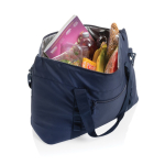 XL thermotas van RPET met twee handvatten en schouderband 30L kleur marineblauw vijfde weergave