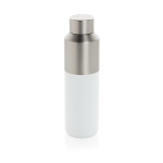 Thermofles van gerecycled staal met lekvrije dop 600ml kleur wit