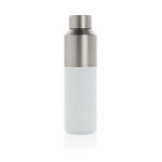 Thermofles van gerecycled staal met lekvrije dop 600ml kleur wit tweede weergave