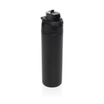 Dubbelwandige fles van gerecycled roestvrij staal 700ml kleur zwart