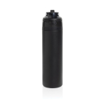 Dubbelwandige fles van gerecycled roestvrij staal 700ml kleur zwart derde weergave