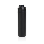Dubbelwandige fles van gerecycled roestvrij staal 700ml kleur zwart vierde weergave