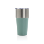 Antilek thermobeker van gerecycled roestvrij staal 500ml kleur groen tweede weergave