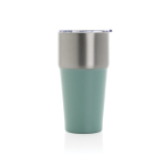 Antilek thermobeker van gerecycled roestvrij staal 500ml kleur groen vierde weergave