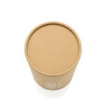 Antilek thermobeker van gerecycled roestvrij staal 500ml kleur groen tweede weergave met doos