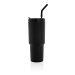 Antilek thermobeker van gerecycled roestvrij staal 900ml kleur zwart vijfde weergave