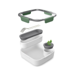 Lunchbox met binnenbakjes en vork Black+Blum 1L derde weergave