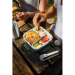 Lunchbox met binnenbakjes en vork Black+Blum 1L