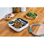 Lunchbox met binnenbakjes en vork Black+Blum 1L