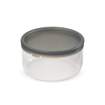Glazen kom met siliconen lekvrije deksel Black+Blum 750ml kleur zilver vierde weergave