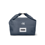 Milieuvriendelijke verzegelde tas voor jouw lunchbox Black+Blum 6,7L kleur grijs weergave met logo