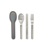 Elegante set bestek van roestvrij staal Black+Blum kleur zilver met afdrukgebied
