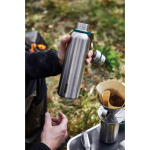 Thermosfles van roestvrij staal met handvat Black+Blum 750ml kleur turkoois